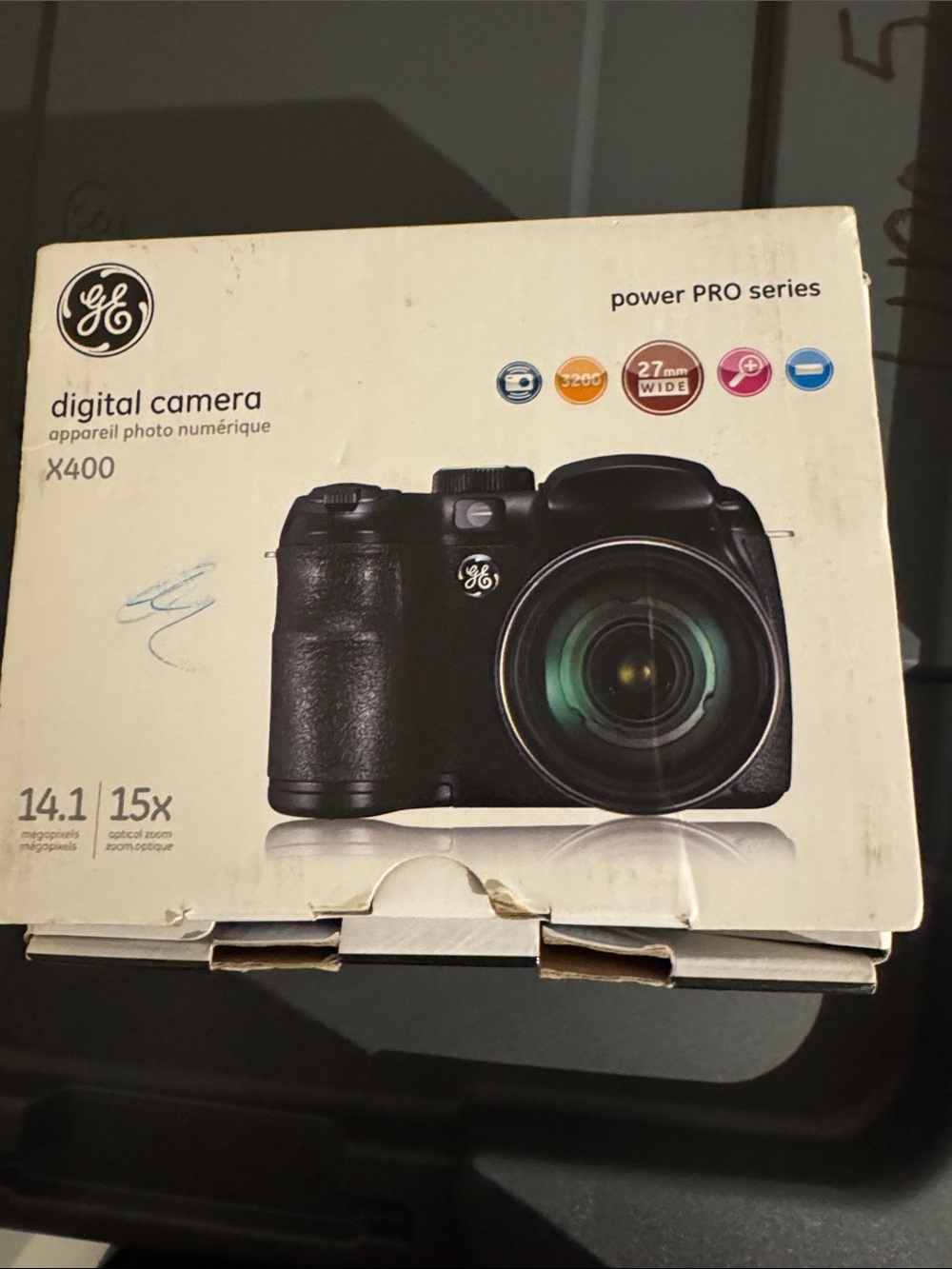 GE X400 Black Digital Camera - 14.1MP, 15x Optical Zoom